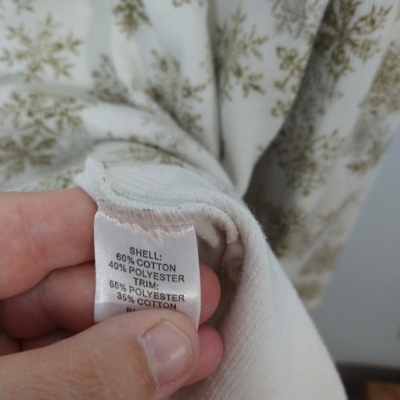 Baxter&wells woman white collared snowflake zip pullover shirt Size 1X - Picture 7 of 8